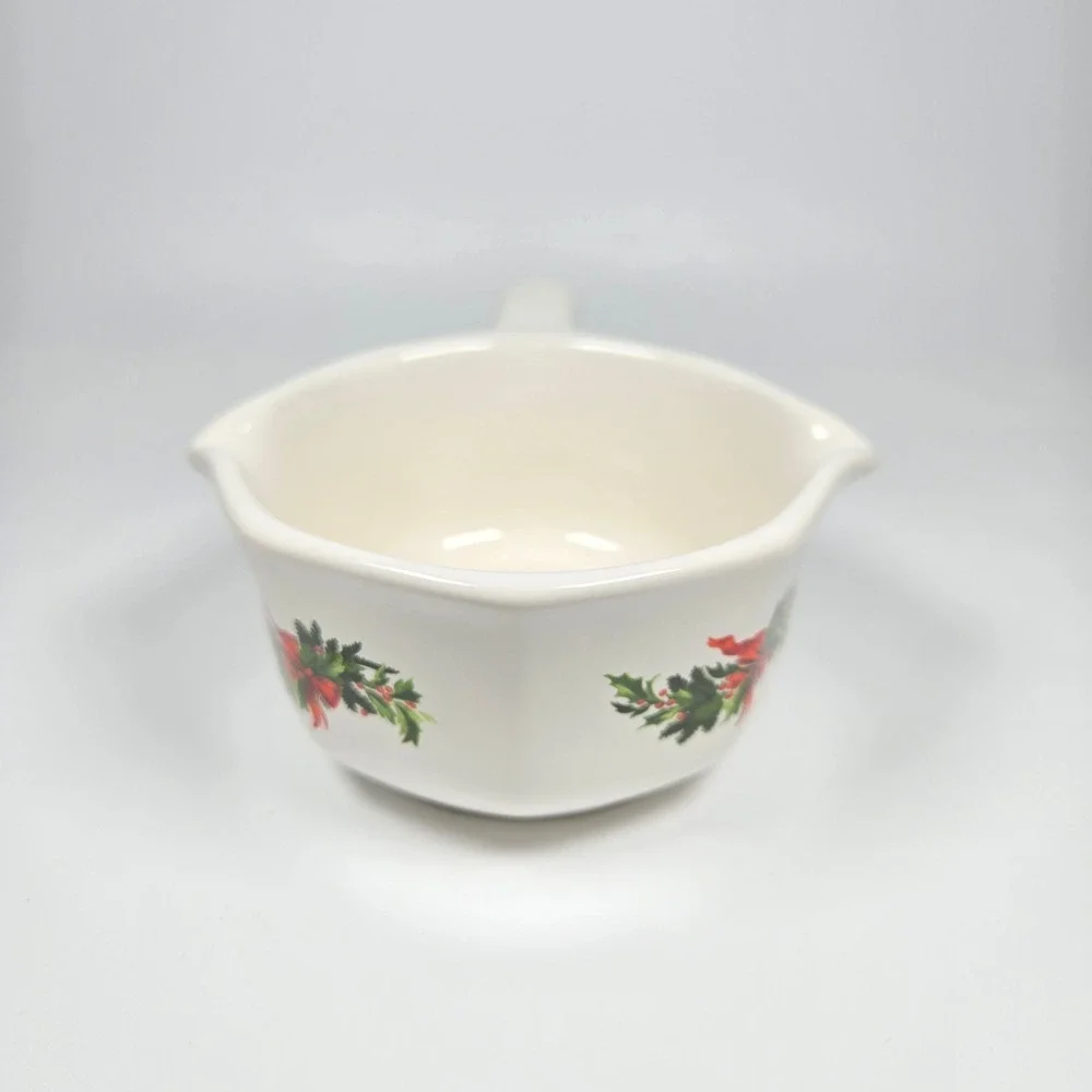Vintage Pfaltzgraff Christmas Heritage Potpourri‎ Butter Sauce Dish Bowl Retired